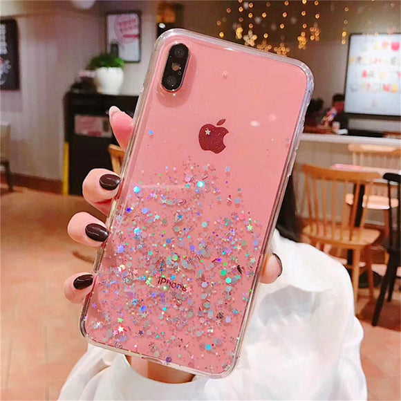 Transparente a paillettes
