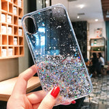 Transparente a paillettes